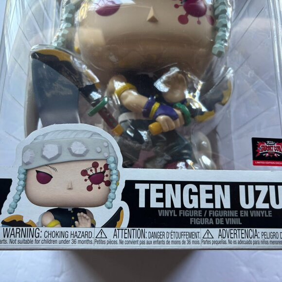 NEW 2025 TargetCon Demon Slayer Tengen Uzui 10'' Jumbo Funko Pop Figure #1801 - Picture 6 of 10